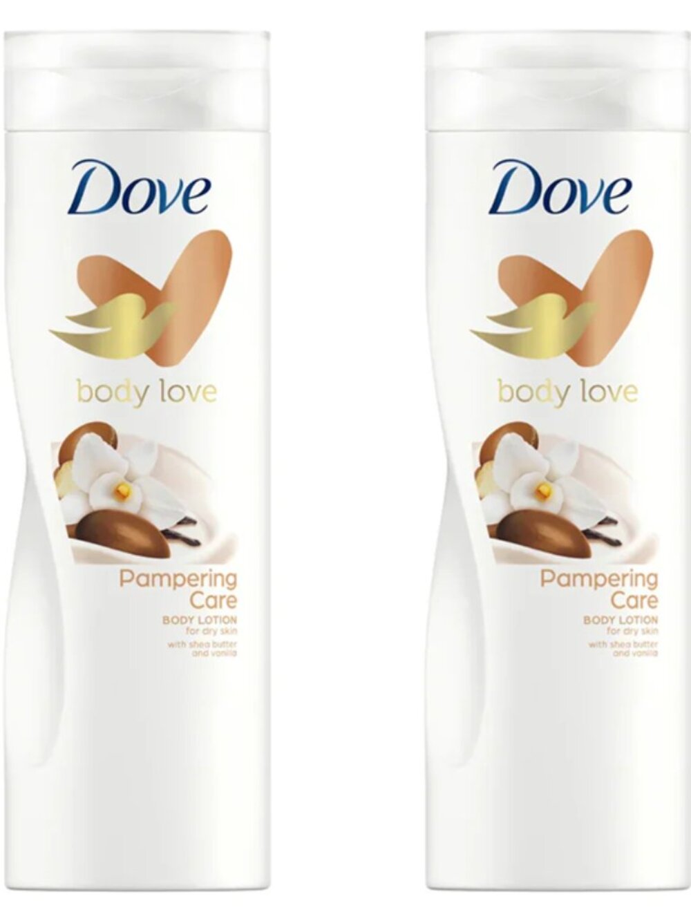 Dove Body lotion With Shea Butter And Vanilla Pampering Care Pack of Two(2)